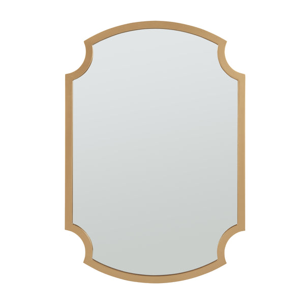 Miroir mural Aura 80x55 cm couleur or [en.casa]