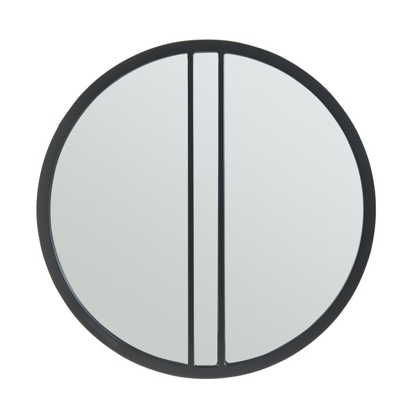 Miroir mural Suomussalmi Ø60 cm Noir [en.casa]