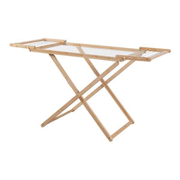 Étendoir pliant Fakala 154x59x82 cm Bambou [en.casa]