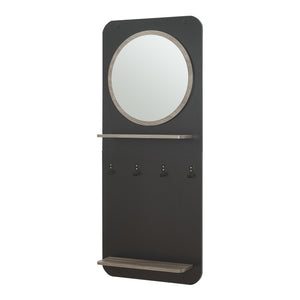 Panneau de vestiaire Helsinge avec miroir 140x60x16 cm [en.casa]