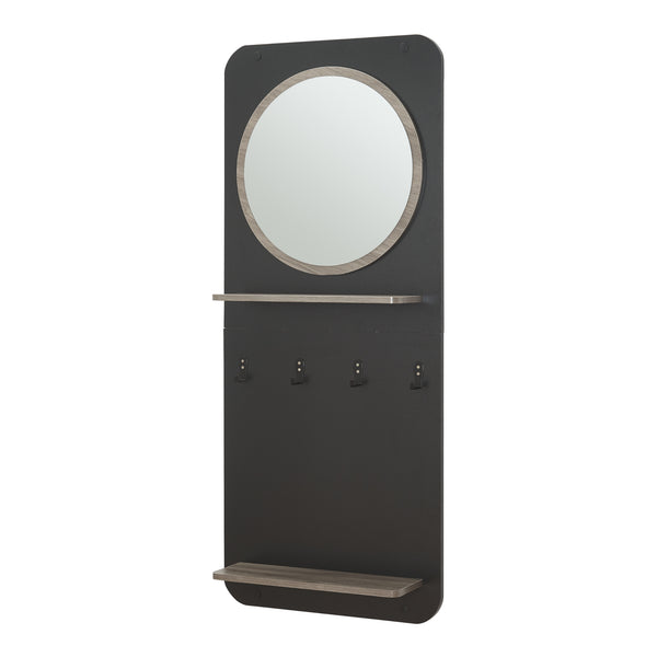 Panneau de vestiaire Helsinge avec miroir 140x60x16 cm [en.casa]