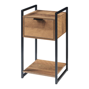 Table d'appoint Namsskogan 62x33x32cm aspect noyer [en.casa]