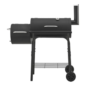 Grill-fumeur Arielli 115x110x64cm Noir [casa.pro]