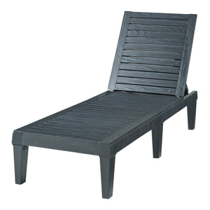 Chaise longue Ateleta 172x58 cm Noir [casa.pro]