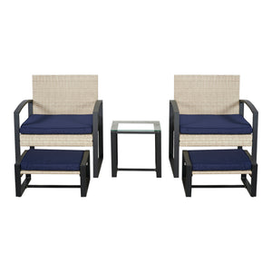 Ensemble de mobilier de jardin Calvello 5 pièces [casa.pro]