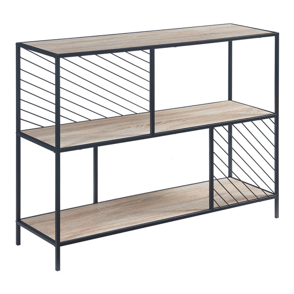 Console Övertorneå 100x30x75 cm Noir/Chêne [en.casa]