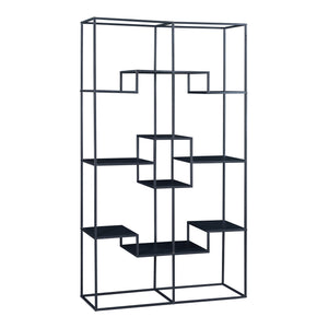 Étagère autoportante Råde 180 x 100 x 35 cm noir [en.casa]