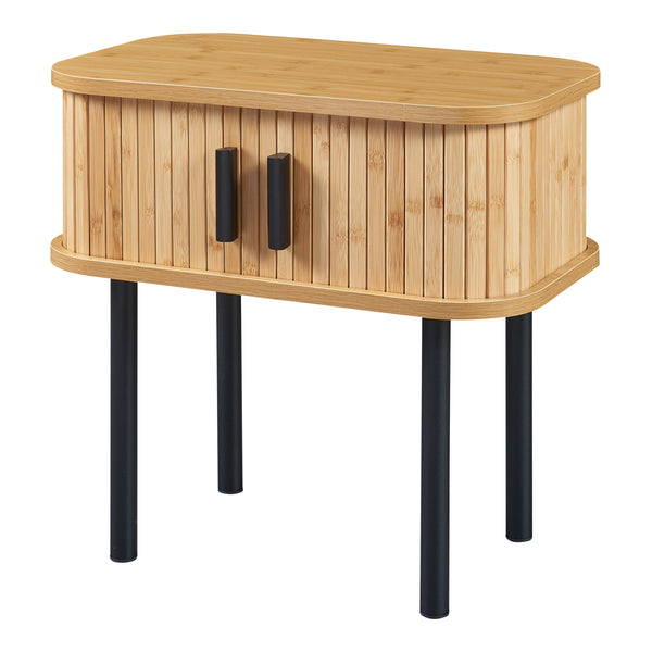 Table d'appoint Tvedestrand 48x30x45 cm Couleur bois/Noir [en.casa]