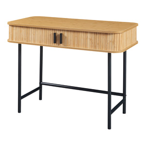 Console Tvedestrand 100x50x76 cm Couleur bois/Noir [en.casa]