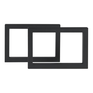 Ensemble de 2 pieds de table Lunderskov 35x50cm Noir [en.casa]