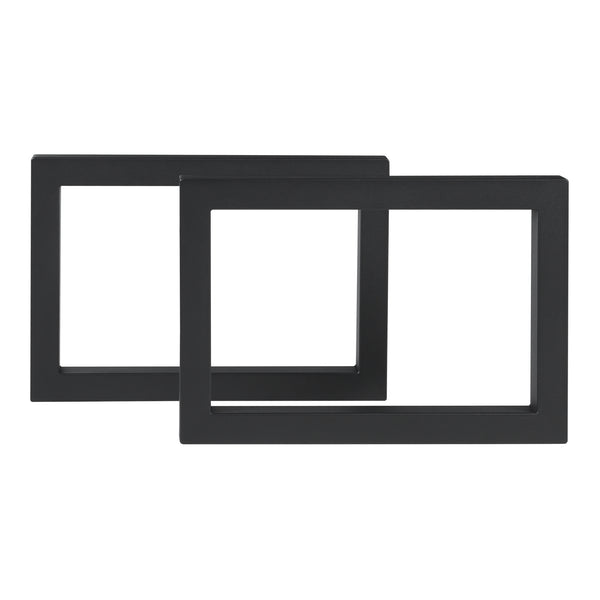 Ensemble de 2 pieds de table Lunderskov 35x50cm Noir [en.casa]