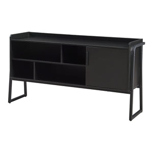 Meuble TV Storfjord 120 x 34 x 63 cm noir [en.casa]