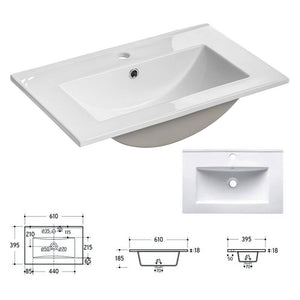 Ensemble de meubles de salle de bain Newport effet chêne [en.casa]