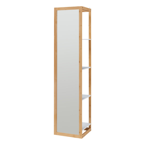 Étagère miroir As 170x40x35 cm Bambou [en.casa]