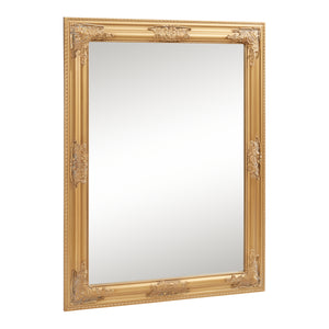 Miroir mural Punkalaidun de style baroque 80x60 cm couleur or [en.casa]