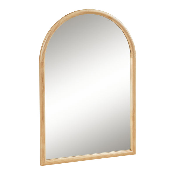 Miroir mural Podena 90x60 cm Naturel [en.casa]