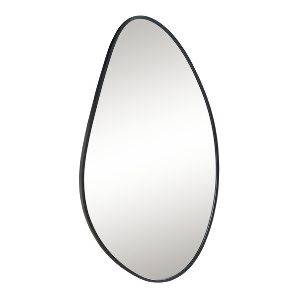 Miroir mural Orland 82x46 cm Noir [en.casa]