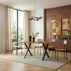 Structure de table Klixjö lot de 2 acier 72x70x10 cm noir [en.casa]