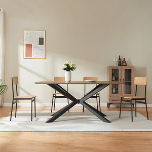Structure de table Bemeenel 120x75x72 cm Acier Noir [en.casa]
