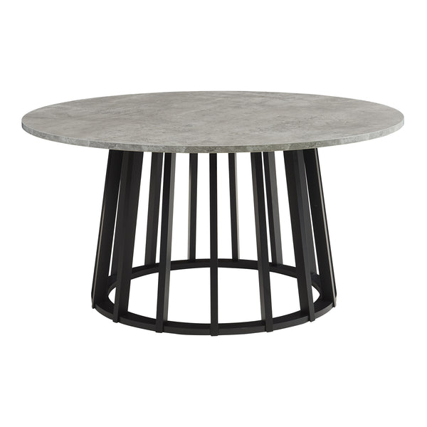 Table basse de salon Buzzard 90 x 45 cm effet béton noir [en.casa]
