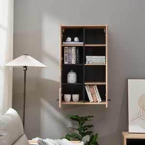 Armoire murale Noppen 98 x 60 x 35 cm effet chêne [en.casa]
