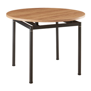 Groupe de repas Hemnes 5 pièces ronde Marron clair [en.casa]