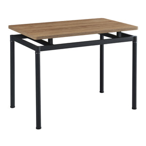Ensemble de salle à manger Hemnes pour 4 personnes effet chêne / marron clair [en.casa] 
