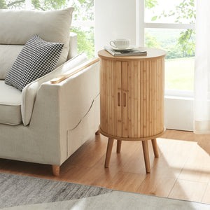 Table de chevet Nordkapp 20 x 23 x 30 cm naturel [en.casa]