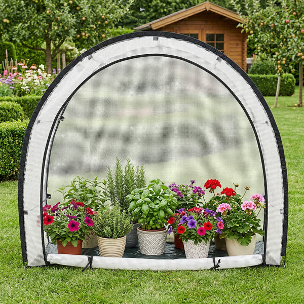 Serre à tomates Larshasas 180 x 80 x 170 cm transparent [en.casa]