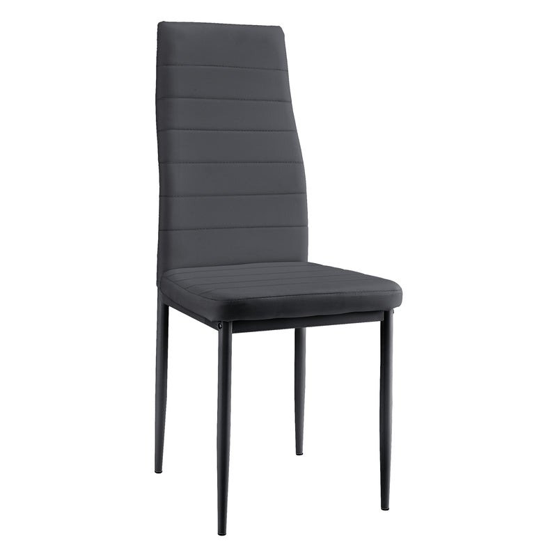 Croquis coté Lot de 2 Chaises de Salle à Manger Design Set de Sièges Similicuir 96 x 43 x 52 cm [en.casa]
