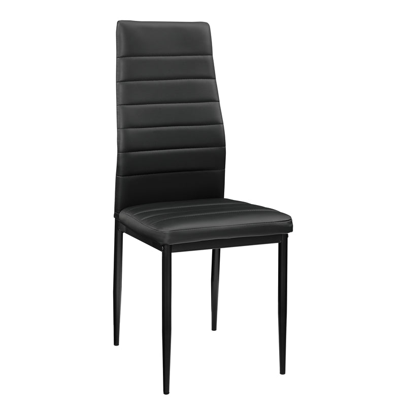 Croquis coté Lot de 2 Chaises de Salle à Manger Design Set de Sièges Similicuir 96 x 43 x 52 cm [en.casa]