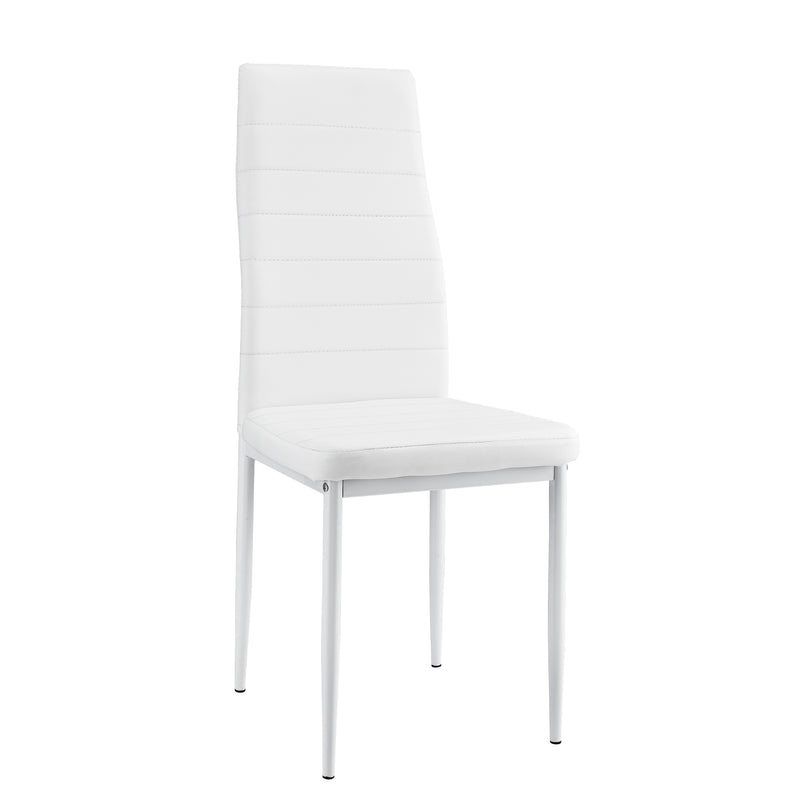 Croquis coté Lot de 2 Chaises de Salle à Manger Design Set de Sièges Similicuir 96 x 43 x 52 cm [en.casa]