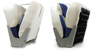 Siège Pilot de Bateau Similicuir Métal Plastique 43x41x50 cm Plusieurs Couleurs  [pro.tec]