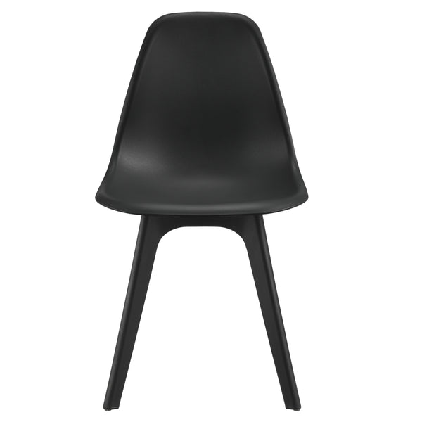 [en.casa] Set de 2 Chaises Design Chaise de Cuisine Chaise de Salle à Manger Plastique 83 x 54 x 48 cm