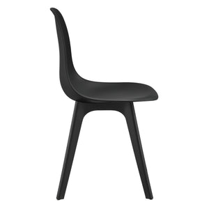 [en.casa] Set de 2 Chaises Design Chaise de Cuisine Chaise de Salle à Manger Plastique 83 x 54 x 48 cm