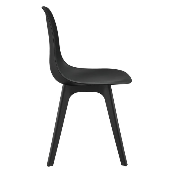 [en.casa] Set de 2 Chaises Design Chaise de Cuisine Chaise de Salle à Manger Plastique 83 x 54 x 48 cm
