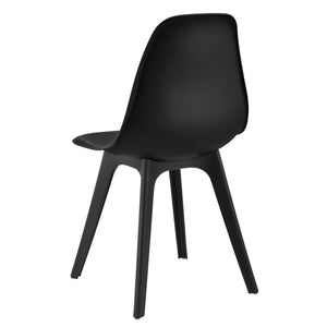 [en.casa] Set de 2 Chaises Design Chaise de Cuisine Chaise de Salle à Manger Plastique 83 x 54 x 48 cm