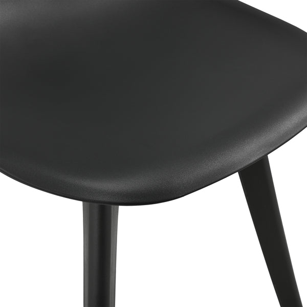 [en.casa] Set de 2 Chaises Design Chaise de Cuisine Chaise de Salle à Manger Plastique 83 x 54 x 48 cm