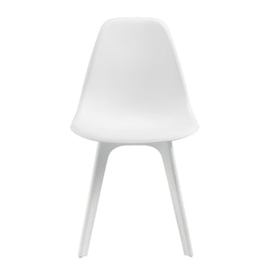 [en.casa] Set de 2 Chaises Design Chaise de Cuisine Chaise de Salle à Manger Plastique 83 x 54 x 48 cm