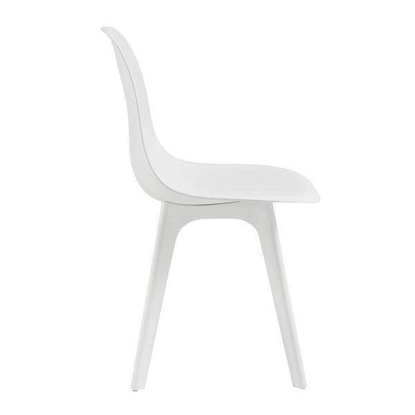 [en.casa] Set de 2 Chaises Design Chaise de Cuisine Chaise de Salle à Manger Plastique 83 x 54 x 48 cm