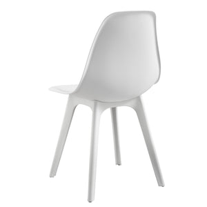 [en.casa] Set de 2 Chaises Design Chaise de Cuisine Chaise de Salle à Manger Plastique 83 x 54 x 48 cm