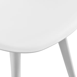 [en.casa] Set de 2 Chaises Design Chaise de Cuisine Chaise de Salle à Manger Plastique 83 x 54 x 48 cm