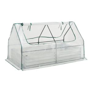 Carré potager surélevé avec serre Balsorano 186x96x98 cm [en.casa]