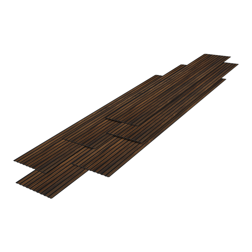 Set de 6 panneaux muraux 3D 195 x 32 cm NEU.HOLZ
