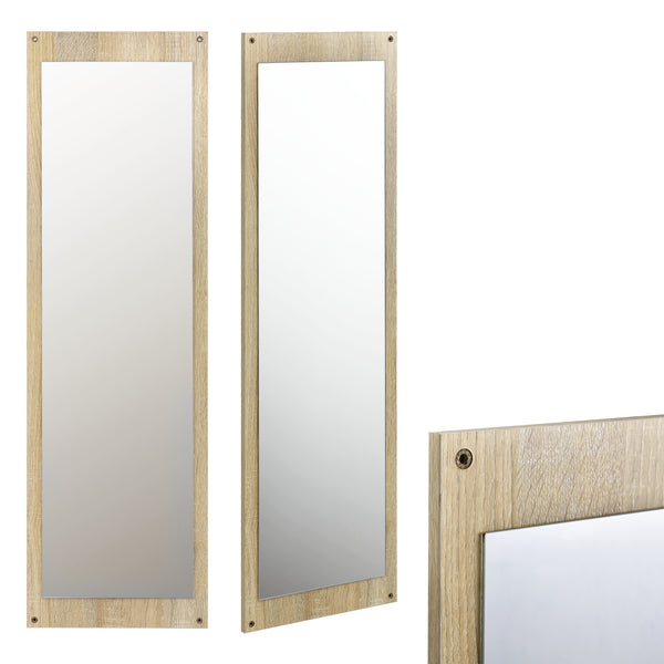 Armoire à chaussures Artern avec garde-robe et miroir en.casa