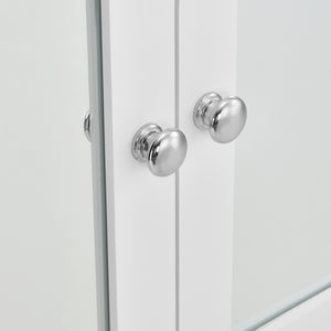 Armoire de salle de bain Locust 58x56x13 cm Blanc [en.casa]