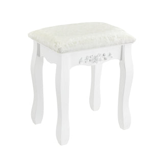 Coiffeuse Limerick avec miroir + tabouret en.casa