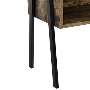 Table de chevet Andernach 52x42x35 cm couleur bois en.casa