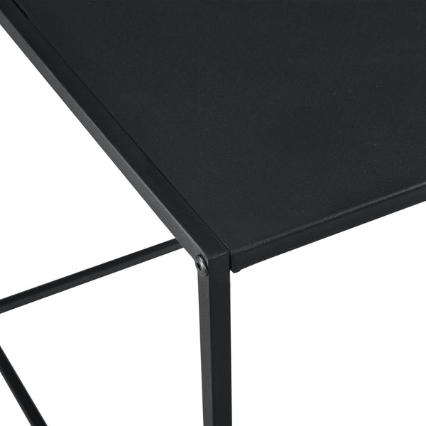 Table Console en Métal Plusieurs tailles Noir Mat [en.casa]
