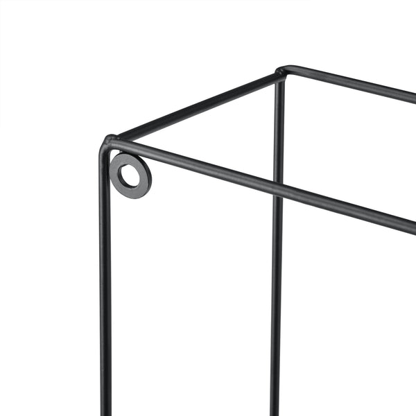 Étagère murale Eden 30x12x30 cm / 24x12x24 cm 2 pièces étagères noir en.casa